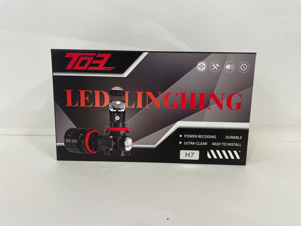 H7 (Линзы) / Светодиодные лампы T03, мини линзы, серия: цикл (2 шт. / комплект)