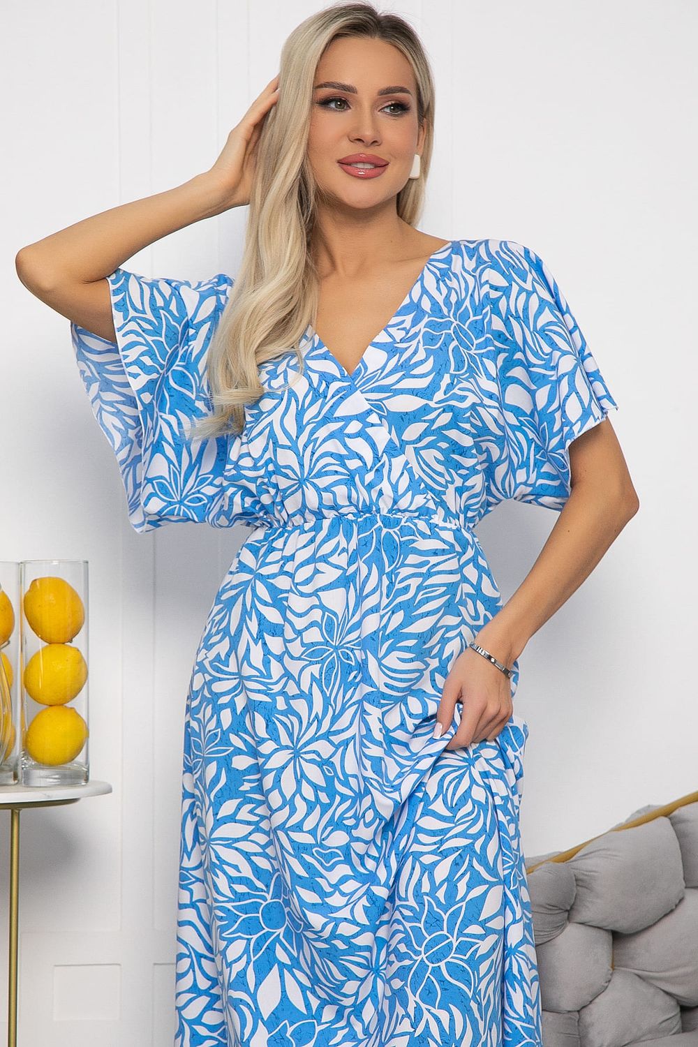 Платье Летнее настроение (голубое) П13728-7М LT Collection