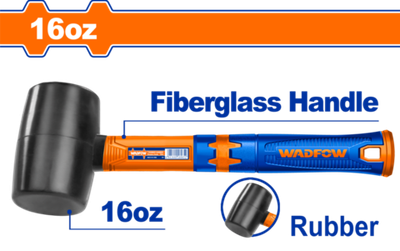 Киянка резиновая 450 гр (6/24) WADFOW WHM7302