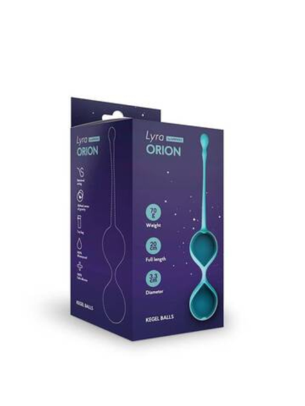 Шарики Кегеля со смещенным центром тяжести Orion, 3,3 x 19 см , цвет морская волна (One Size)