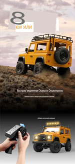 радиоуправляемая машинка внедорожник, Land Rover Defender D90 MN98 V2, 4WD Off-Road