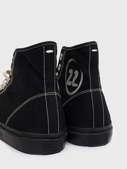 Кеды Maison Margiela Tabi Canvas High Top Black