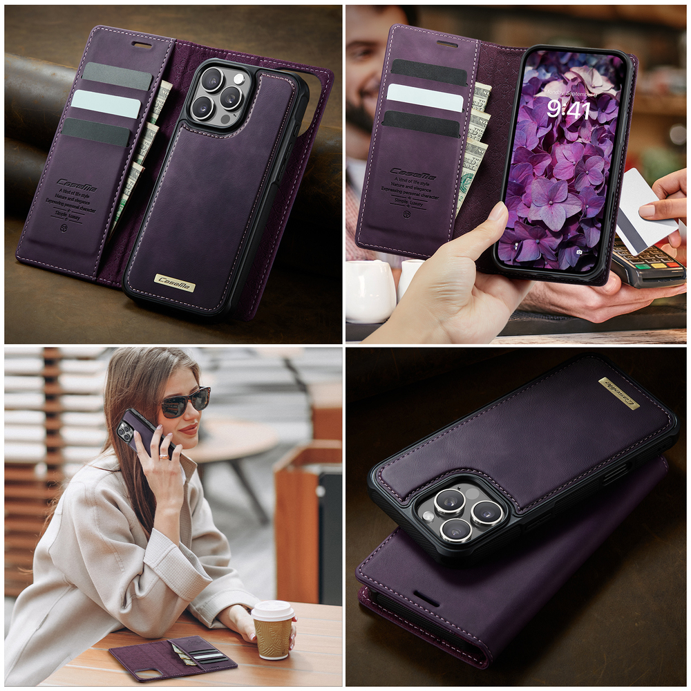 Чехол-кошелек CaseMe 2 in 1 MagSafe iPhone 16 ProMax
