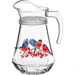 Кувшин стеклянный 1150мл «Снегири» D43614/01