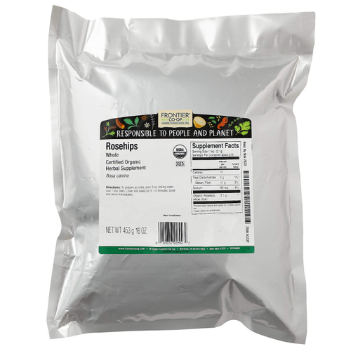 Frontier Co-op, органические цельные плоды шиповника, 453 г (16 унций)