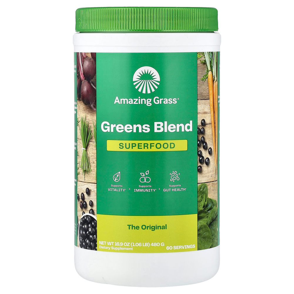 Amazing Grass, смесь зелени, суперфуды, 480 г (16,9 унции)