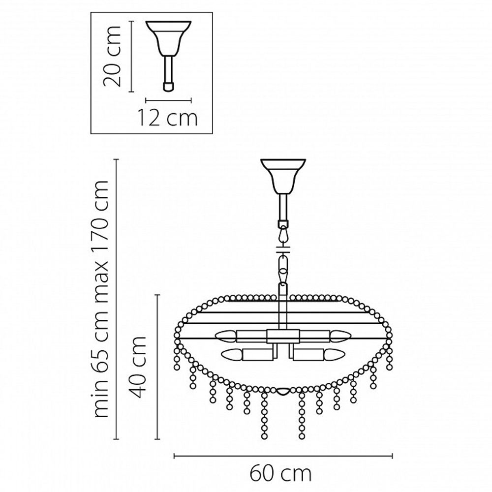 Подвесная люстра Osgona Classic 700150