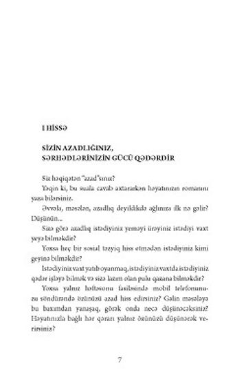 Müdhiş Psixologiya - &quot;Yox&quot; deyə bilmək sənəti