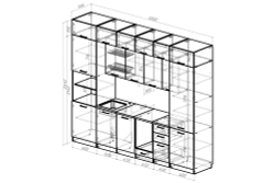 Кухонный гарнитур Жасмин экстра 3000 мм