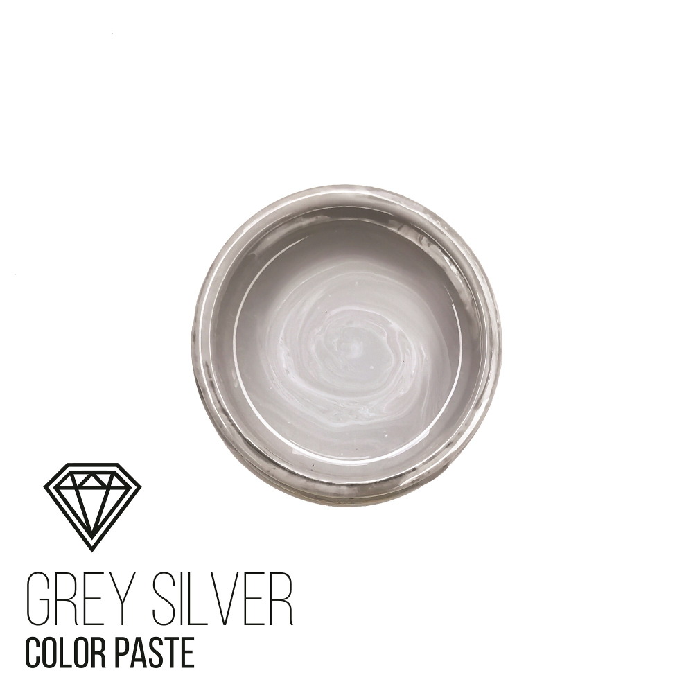 Колеровочная Паста "Grey Silver", Серый Серебристый, 25мл