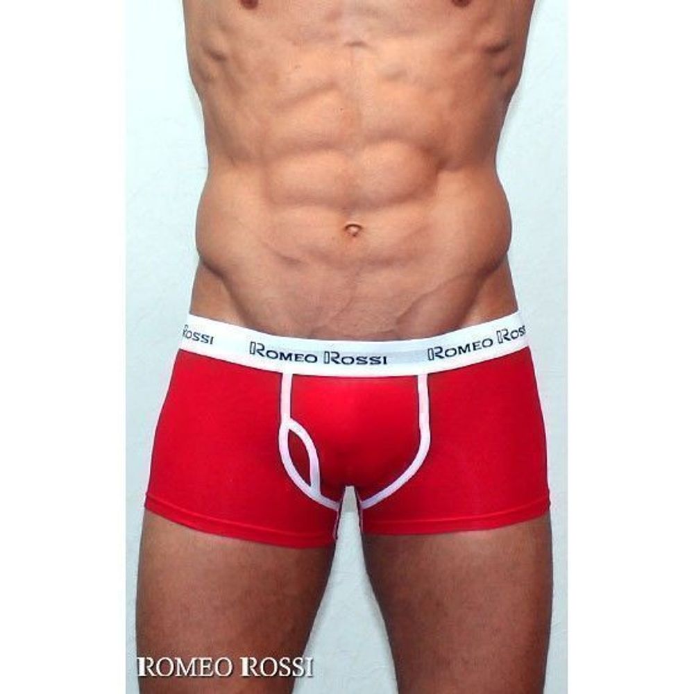 Мужские трусы хипсы красные Romeo Rossi RR365-8 Boxer Brief