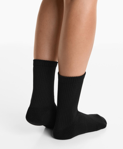 OYSHO Набор из трех пар классических спортивных носков из хлопковой смеси, черный