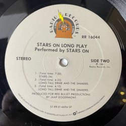 Винтажная виниловая пластинка LP Звезды Дискотек Stars On Long Play Tall Ernie And The Shakers (USA 1981)
