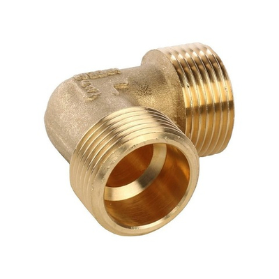 Отвод 90° с наружной резьбой STOUT SFT 0009 - 3/4" (для стальных труб, латунь без покрытия)