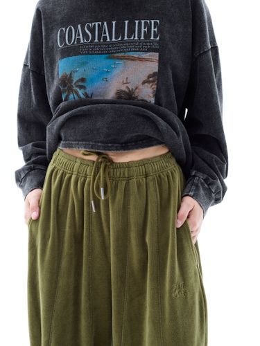 Графитовый хлопковый лонгслив COASTAL LIFE