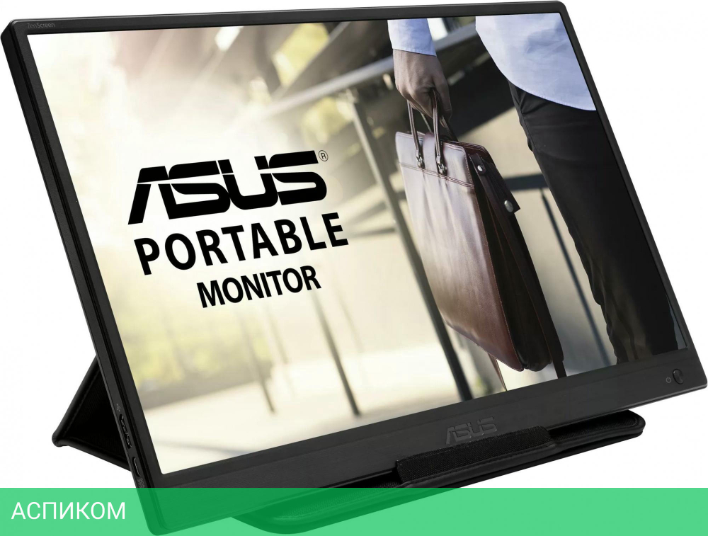 Монитор Asus Portable MB165B черный (90LM0703-B01170)