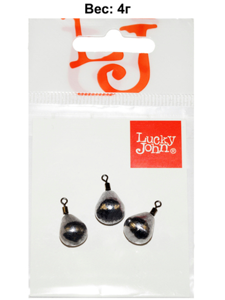 Грузa Lucky John JIG RIG 4г, уп. 3шт