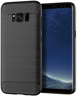Чехол для Samsung Galaxy S8 цвет Black (черный), серия Carbon от Caseport