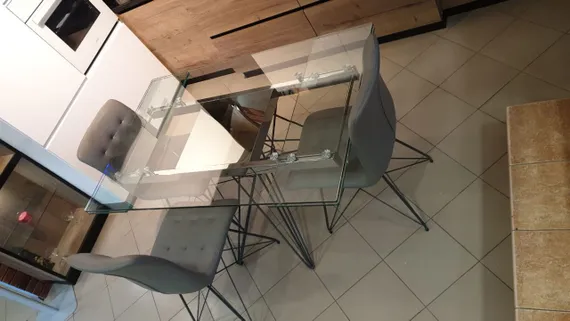 Стол раздвижной Everest 160-220х90 см, закаленное стекло