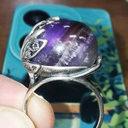 Кольцо "Ягода" аметист