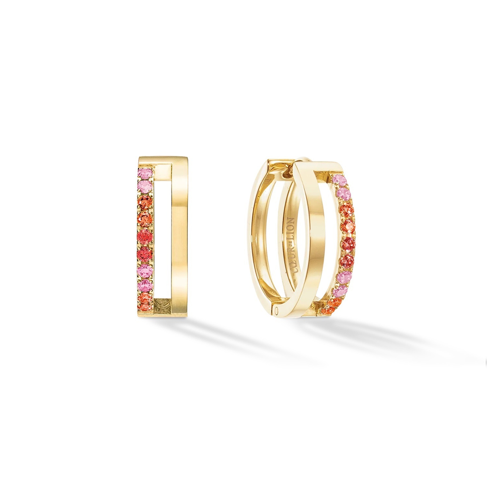Серьги Coeur de Lion Red-Gold 0136/21-0316