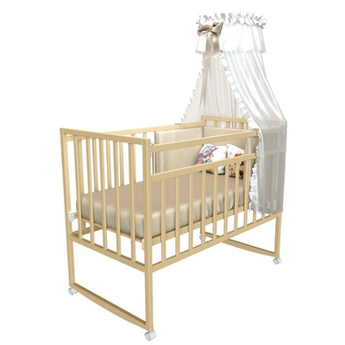 Кроватка Magico Mini 2 (колесо качалка, светлое дерево)