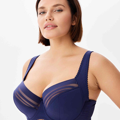 Бюстгальтер Полупоролоновая чашка Темно-синий Прибалтика