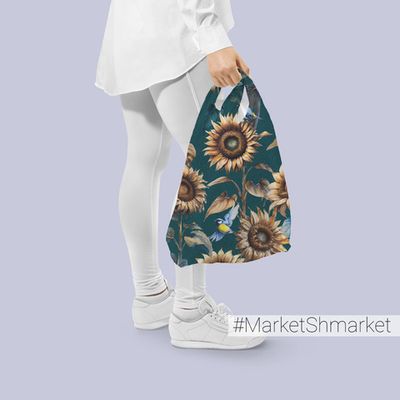 Сумка складная с принтом 