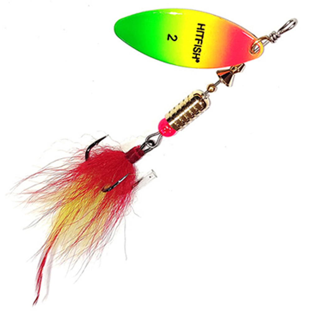 Блесна вращающаяся Hitfish Palia Long №1 (40мм, 6гр)