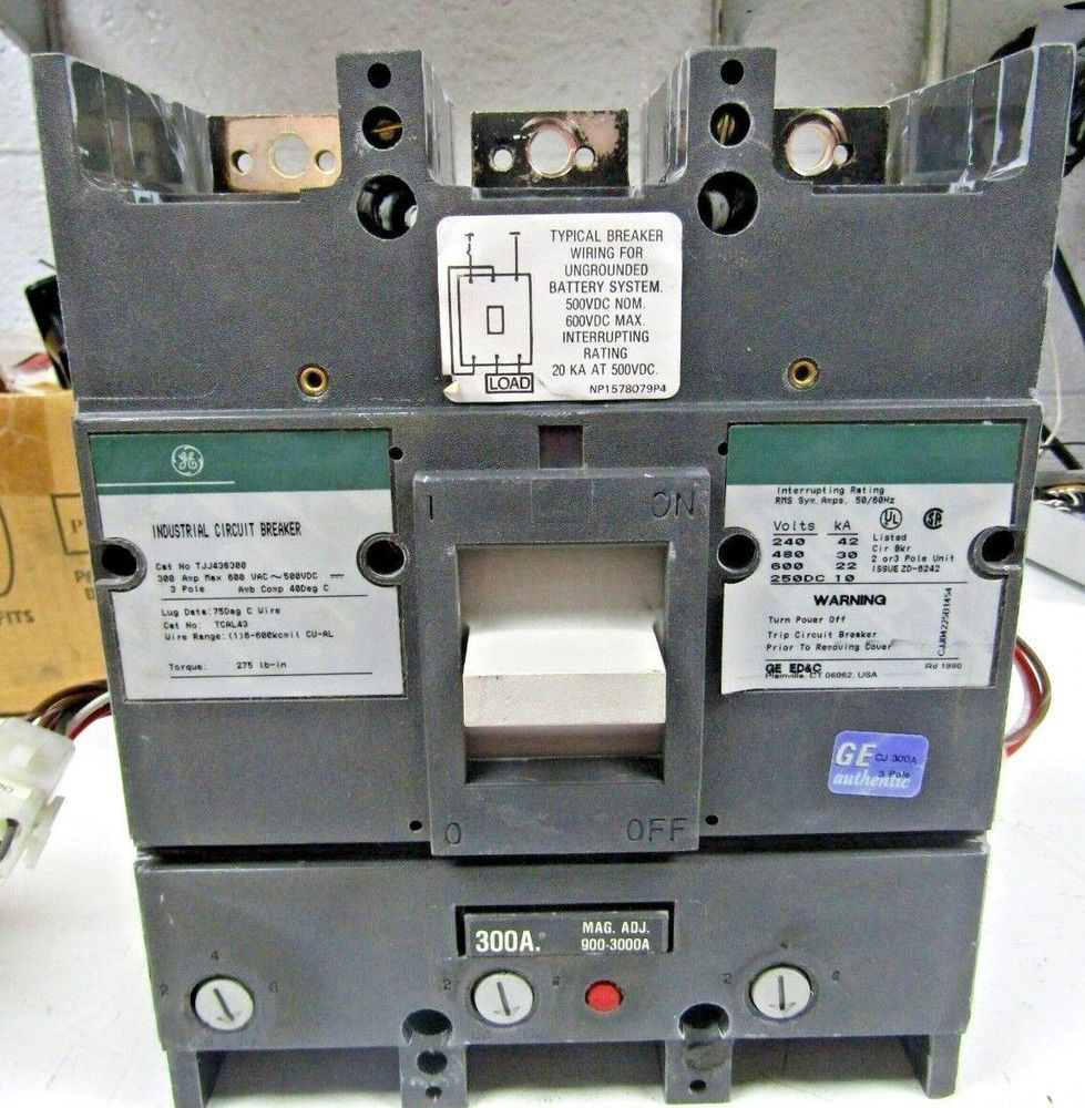 TJJ436300W/ 300A MAG ADJ TRIP &amp;amp; AUX