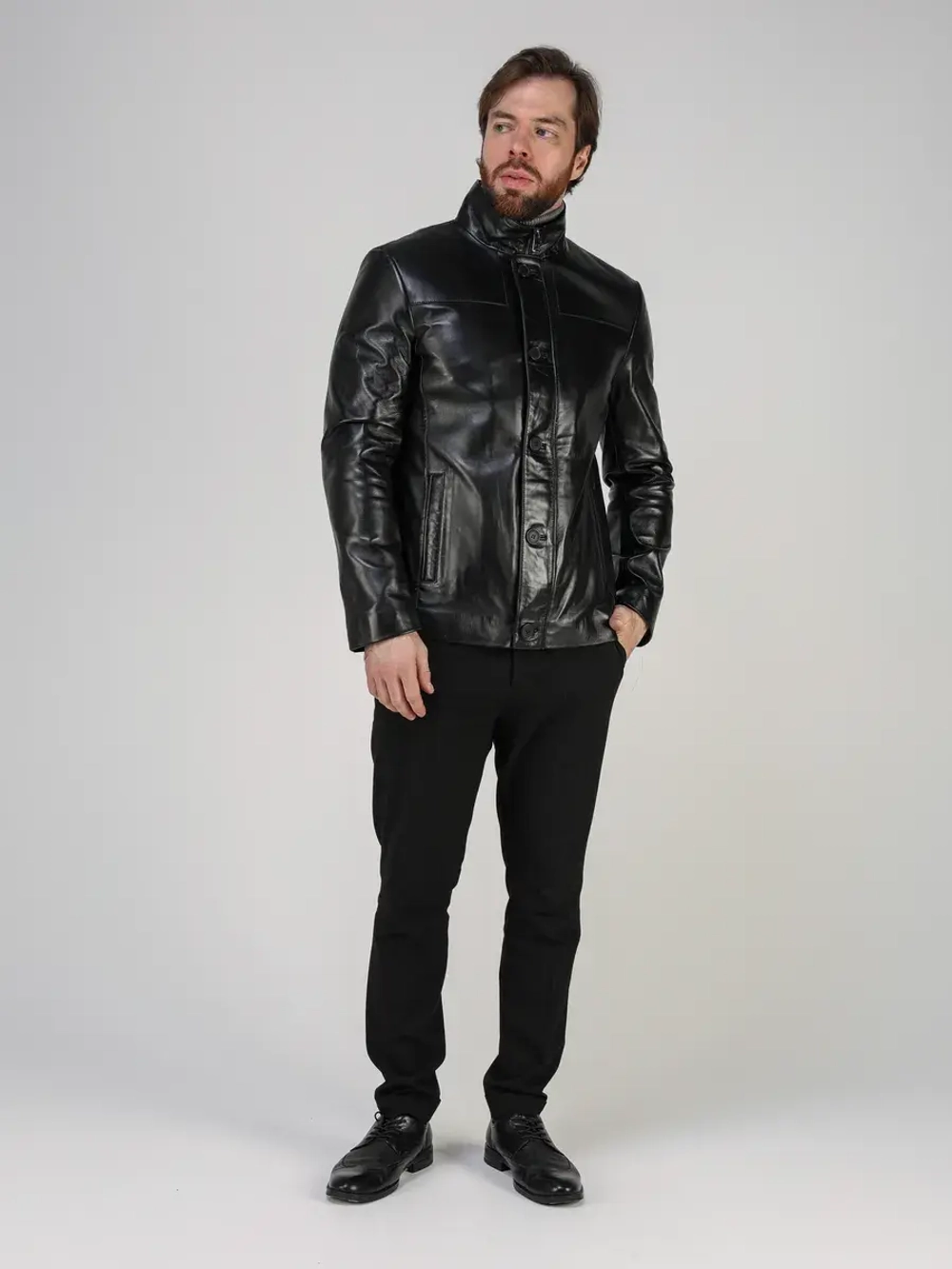 Кожаная куртка демисезонная