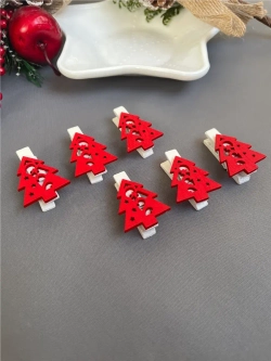 Прищепки деревянные, 6 штук