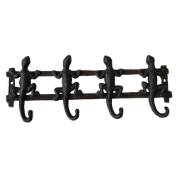 Iron Garden Вешалка настенная Ящерки, 4 крючка
