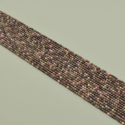 Нитка Турмалин 39 см. 2,5 мм. (Без замка) - Разноцветная