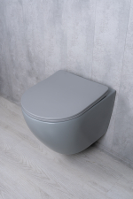 Унитаз подвесной Tornado Gid Tr2122TF-Lgm 62259Y серый матовый 49x36x36