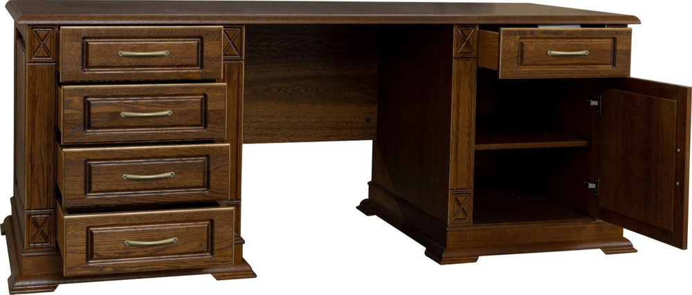 Стол письменный "Верди Классик" П3.0487.2.07 (Античная бронза, Массив)