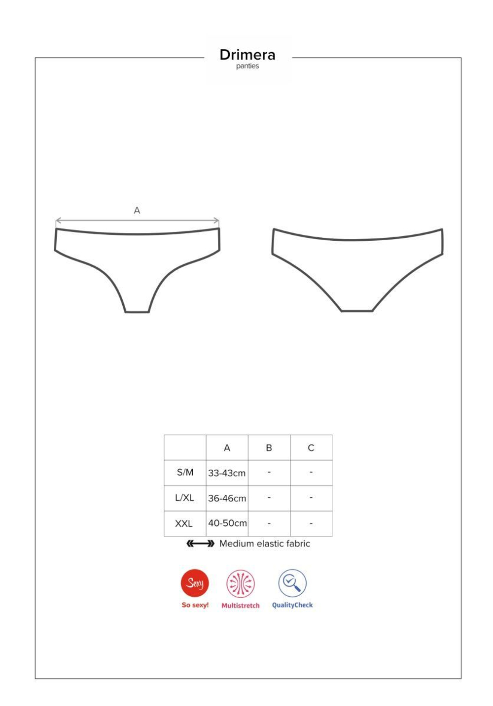 Оригинальные кружевные трусики Drimera (Размер: XXL) (Цвет: темно-синий)