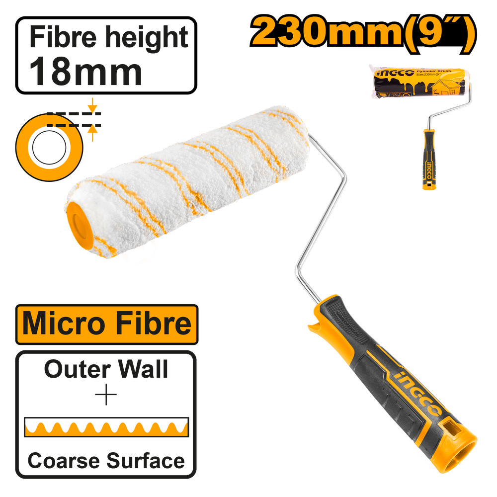 Валик малярный INGCO HRHT042302D INDUSTRIAL 18x230 мм