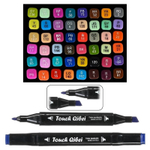 Маркер для скетчинга, двусторонние, Touch Aibao, четырёхгранные, 13 мм, спиртовые, 48 шт