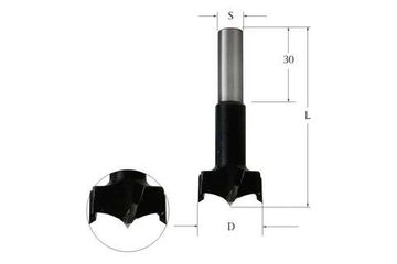 Сверло присадочное чашечное левое для ЛДСП (30х70 мм, S 10x30 мм) WOODWORK 369.300.L