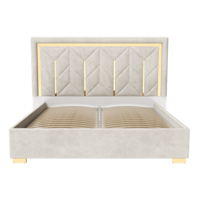 Кровать "Анкара" фрез. белая 1.8 с подъемным механизмом