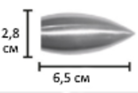 Наконечники "Пуля Ост" d20 мм, цвет ваниль золото