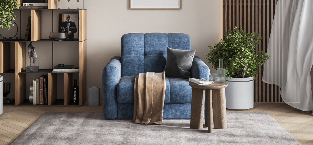 Босс Слип кресло-кровать Велюр роял агат