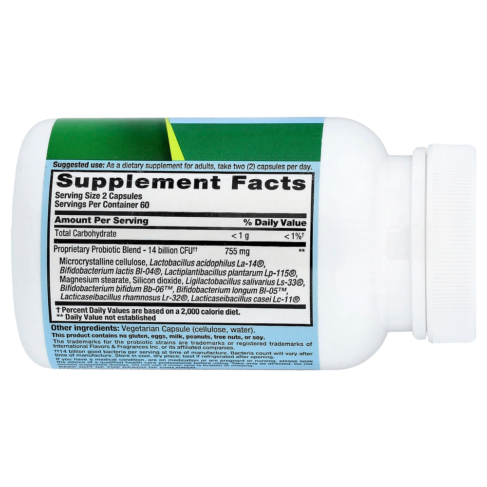 Nutrition Now, PB 8™, пробиотик, 120 вегетарианских капсул (7 млрд КОЕ в 1 капсуле)