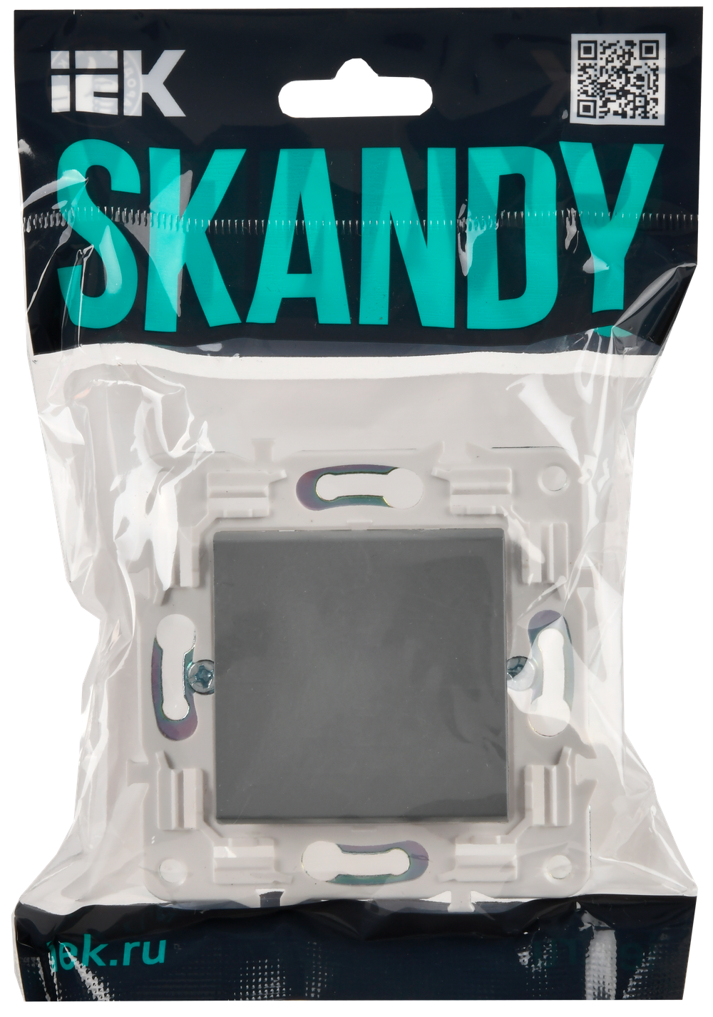 SKANDY Выключатель 1-клавишный 10А SK-V01Gr серый IEK