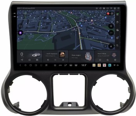 Магнитола для Jeep Wrangler 2010-2018 - Carmedia OL-1258 QLed+2K, Android 13, UIS7870 (DUDU7), CarPlay, SIM-слот