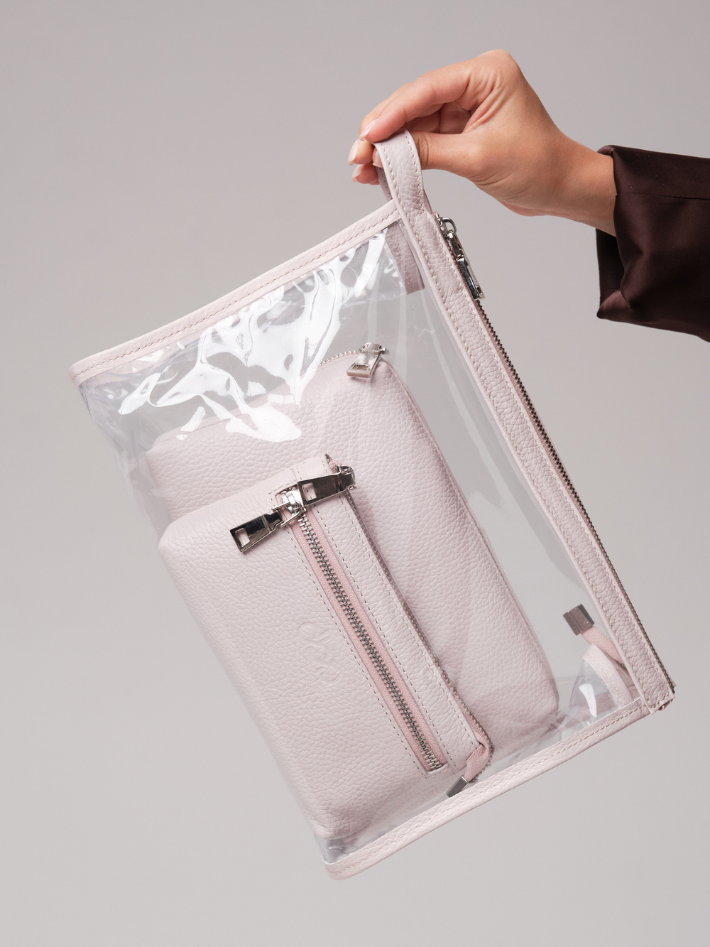 Набор косметичек DBR 15-89 розовый дым