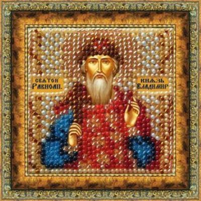 "Икона Св.Равноап.Кн.Владимир"-023ПМИ вышивка