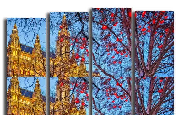 Модульная картина "Вена поздней осенью"