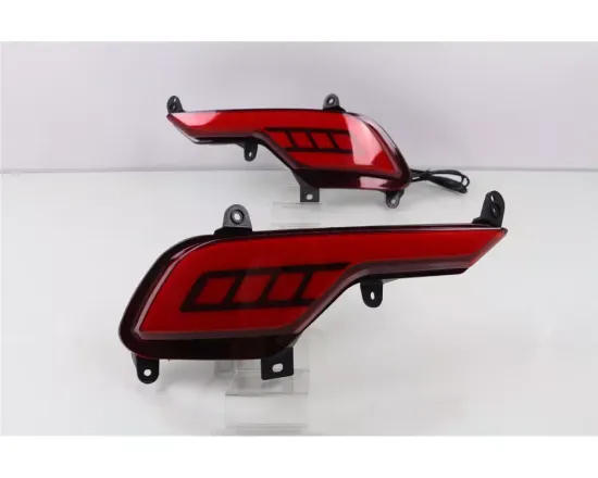 Светодиодные вставки в задний бампер Хендай Санта Фе IX45 V3 Type